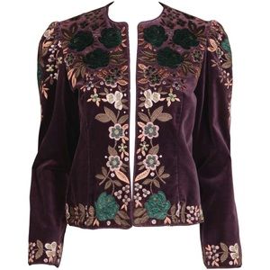 Oscar de la Renta Vintage Embroidered Blazer Jacket